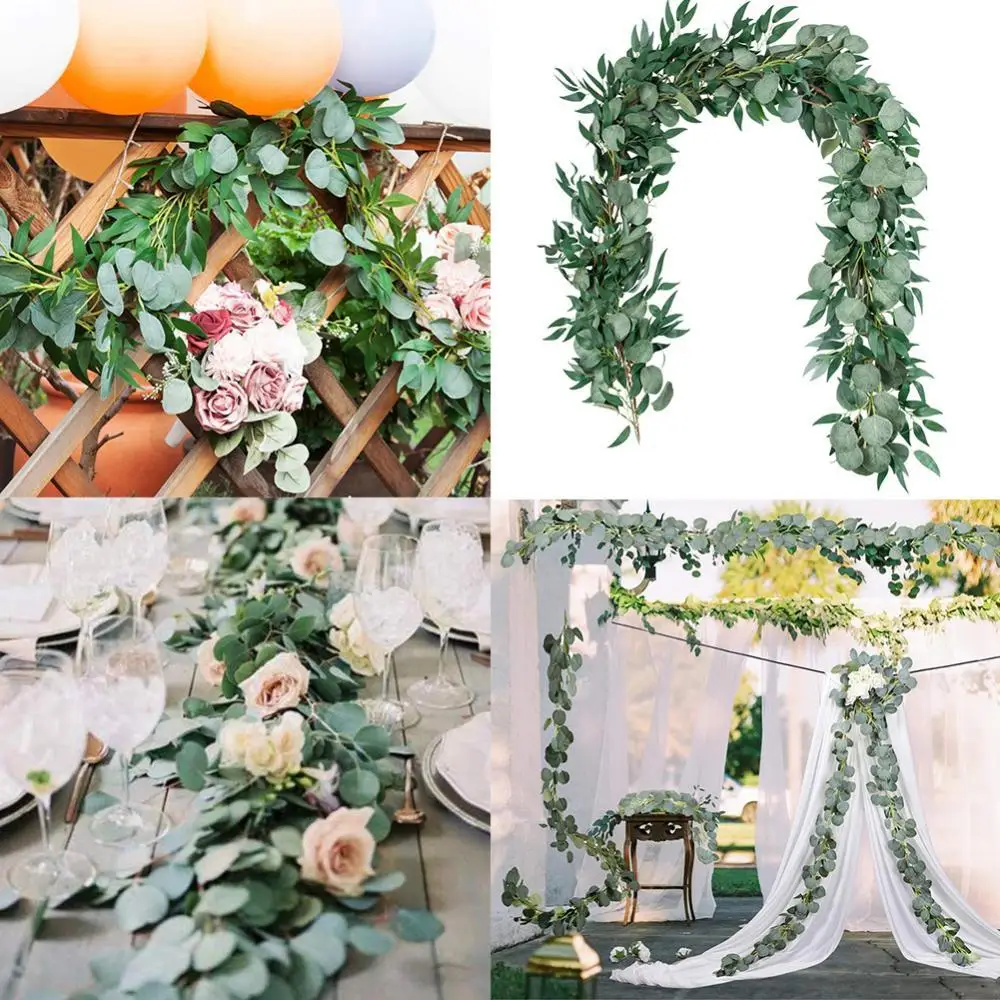 2m Artificial Hanging Eucalyptus Vine Leaves Artificial Ivy Leaf Plants Vine Garland Party Photo Props Home Wedding Decor
2m Artificial Hanging Eucalyptus Vine Leaves Artificial Ivy Leaf Plants Vine Garland Party Photo Props Home Wedding Decor