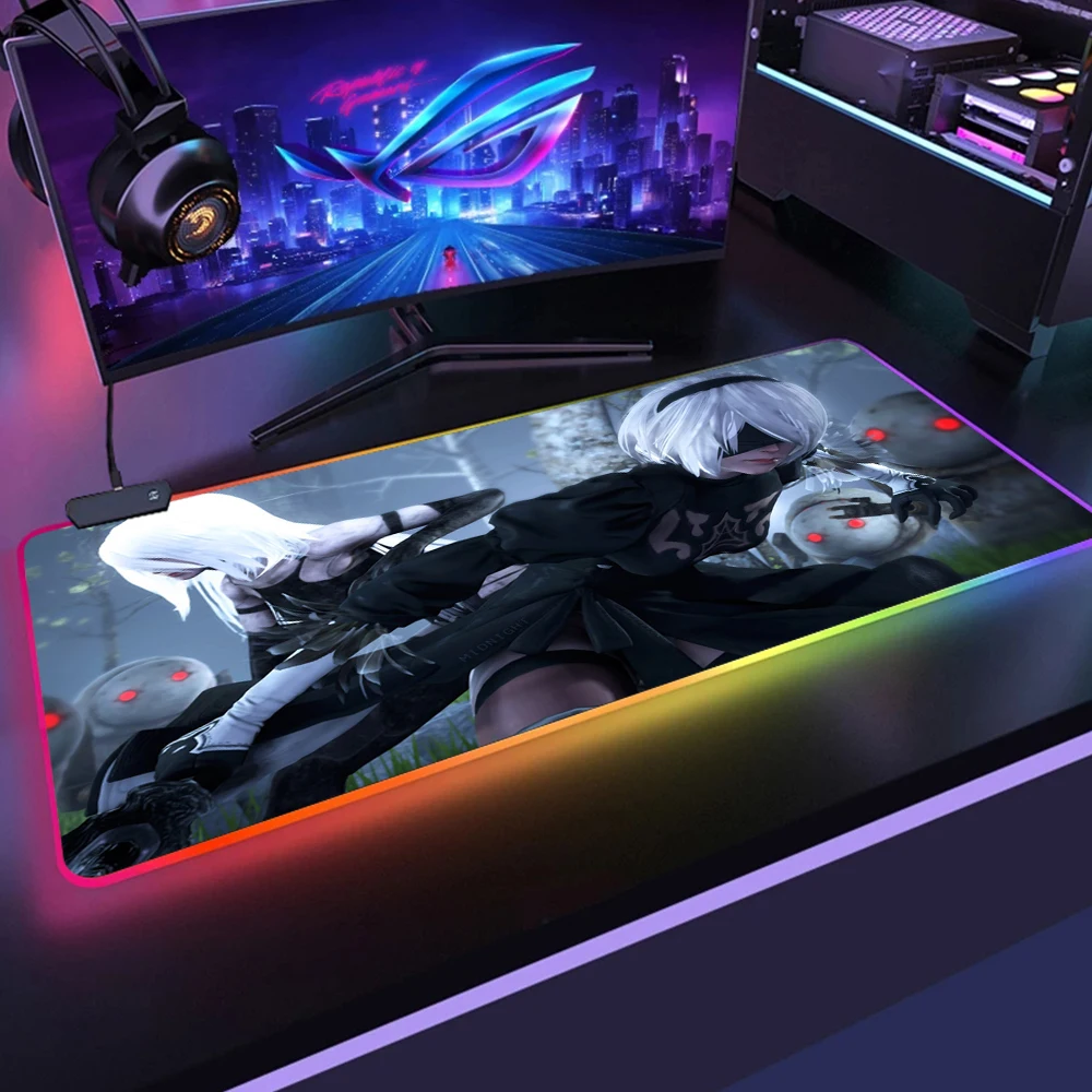 RGB NieR Automata XXL Mouse Pad Big Kawaii Computer Gaming Accessories Mouse Pad Oversized Mouse Pad LED Backlight Pad Mouse Pad
RGB NieR Automata XXL Mouse Pad Big Kawaii Computer Gaming Accessories Mouse Pad Oversized Mouse Pad LED Backlight Pad Mouse Pad