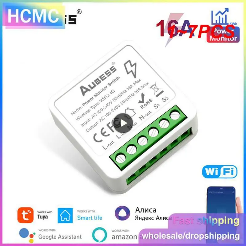 Умный мини-переключатель с Wi-Fi/ZigBee Tuya, 1-7 шт. 
Умный мини-переключатель с Wi-Fi/ZigBee Tuya, 1-7 шт.