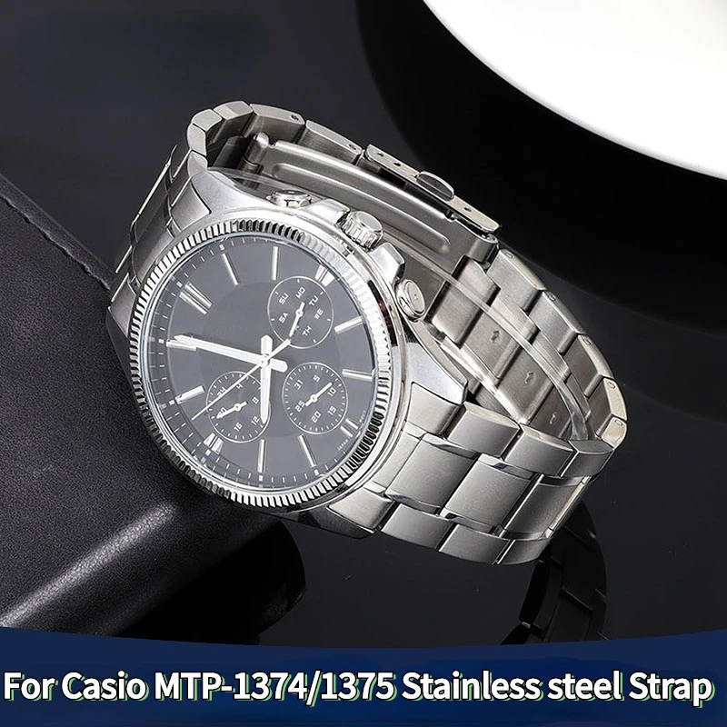 For Casio MDV106 Stainless Steel Curved End strap MTP-1374 MTP-1375 MDV-106 solid metal watchband chain 22mm Men's Wrist band
For Casio MDV106 Stainless Steel Curved End strap MTP-1374 MTP-1375 MDV-106 solid metal watchband chain 22mm Men's Wrist band