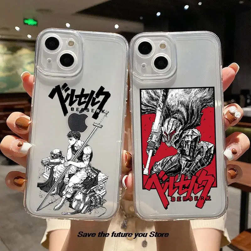 Anime Berserk Guts Shockproof Phone Case For iPhone 14 12 11 13Pro max X XR XS 14Plus Swordsman Gatsu Sacrifice Zodd Clear Cover
Anime Berserk Guts Shockproof Phone Case For iPhone 14 12 11 13Pro max X XR XS 14Plus Swordsman Gatsu Sacrifice Zodd Clear Cover
