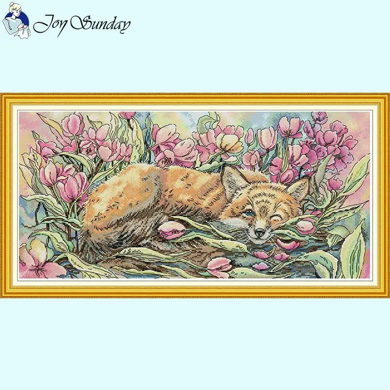 Fox in Flower Animal Patterns Cross Stitch Embroidery Kit Aida 11CT 16CT 14CT White Print Canvas Fabric Set DIY Home Decor Craft
Fox in Flower Animal Patterns Cross Stitch Embroidery Kit Aida 11CT 16CT 14CT White Print Canvas Fabric Set DIY Home Decor Craft