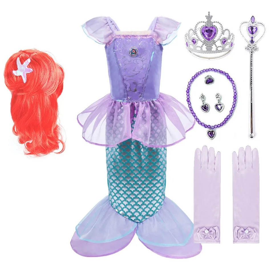 Girls Little Mermaid Princess Dress Kids Ariel Halloween Costume Summer Children Carnival Birthday Party Fancy Dress Up Clothes
Girls Little Mermaid Princess Dress Kids Ariel Halloween Costume Summer Children Carnival Birthday Party Fancy Dress Up Clothes