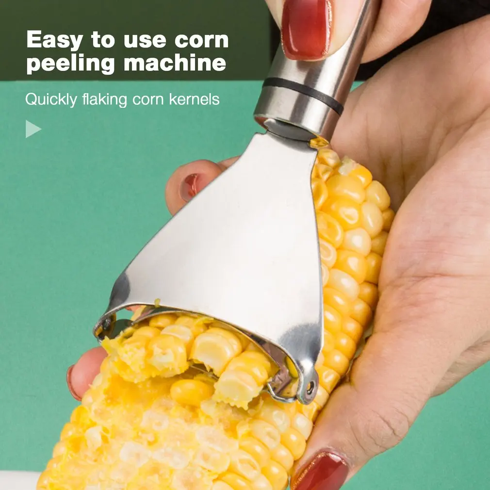 

Stainless Steel Corn Peeler Practical Portable Handheld Peeling Tool Vegetable Tools With Ergonomic Handle Corns Strippe