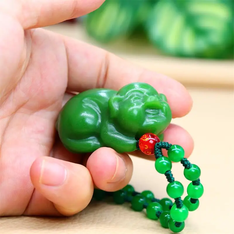 Jade Pig Pendant Talismans Charms Chinese Carved Gemstones Luxury Necklaces Natural Amulet Necklace Vintage Jewelry Green
Jade Pig Pendant Talismans Charms Chinese Carved Gemstones Luxury Necklaces Natural Amulet Necklace Vintage Jewelry Green
