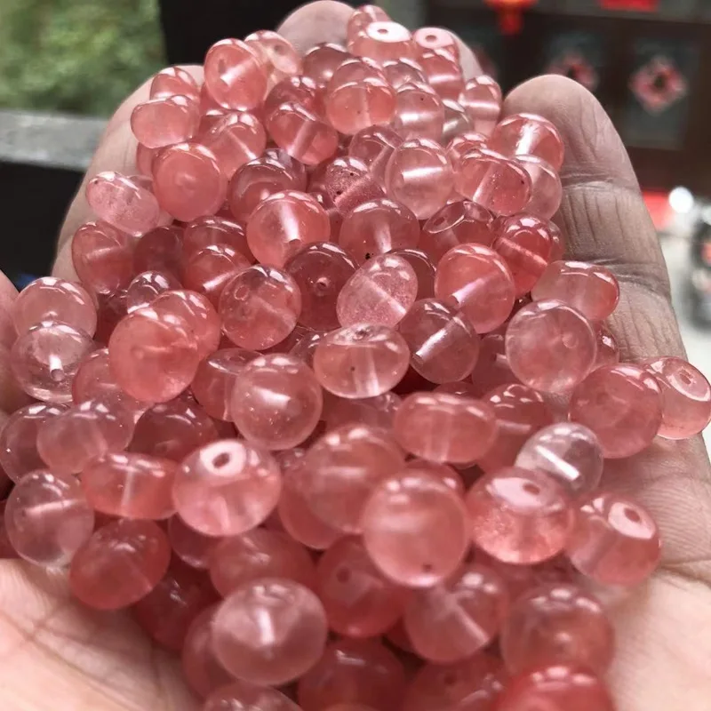 3*6mm Strawberry Quartz Crystal Donut Round Safety Buckle Stone Bead For Jewelry Making Diy Necklace Earring Bracelet Accessorie
3*6mm Strawberry Quartz Crystal Donut Round Safety Buckle Stone Bead For Jewelry Making Diy Necklace Earring Bracelet Accessorie