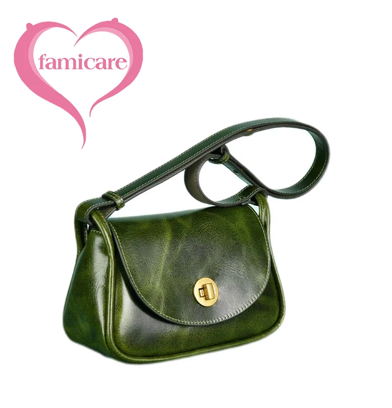 Women's Bag New Head Layer Cowhide Leather Crossbody Handbag Retro Oil Wax Leather Square Bags Flap Personality Female Packs
Women's Bag New Head Layer Cowhide Leather Crossbody Handbag Retro Oil Wax Leather Square Bags Flap Personality Female Packs