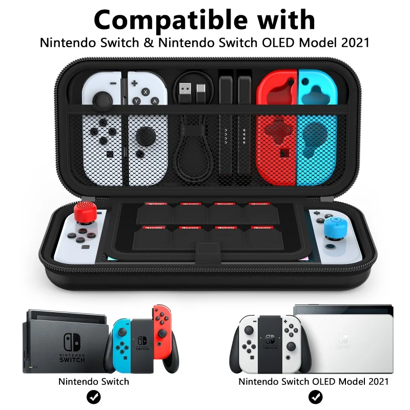 Case for Nintendo Switch & OLED Model Protective Hard Portable Travel Carry Case Shell Pouch for Nintendo Switch Console
Case for Nintendo Switch & OLED Model Protective Hard Portable Travel Carry Case Shell Pouch for Nintendo Switch Console