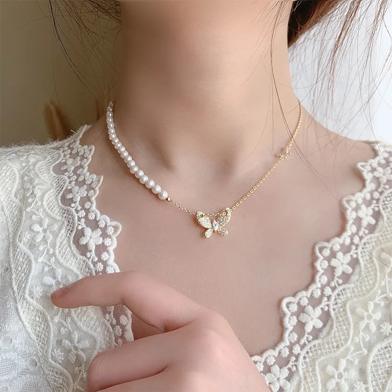 New Butterfly Pendant Necklaces For Women AAA Cubic Zirconia Charm Chain Choker Necklace Fashion Jewelry Party Wedding Gifts
New Butterfly Pendant Necklaces For Women AAA Cubic Zirconia Charm Chain Choker Necklace Fashion Jewelry Party Wedding Gifts
