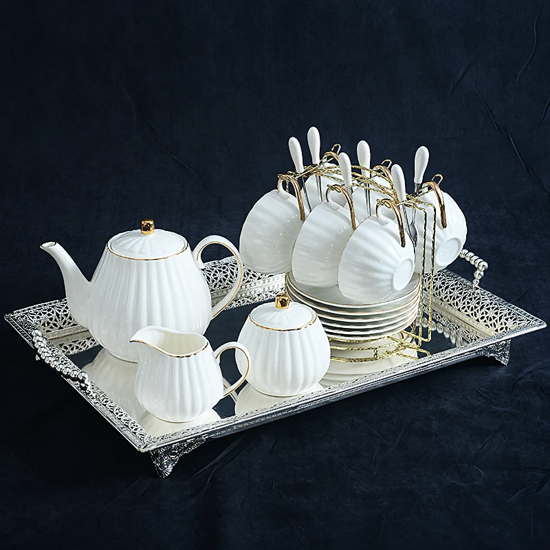 Ceramic Coffee Cup Set Milk Mug Porcelain Breakfast 6 Persons Bone China Tea Set Pair Espresso Cups Teapot Tazas Tasse Drinkware
Ceramic Coffee Cup Set Milk Mug Porcelain Breakfast 6 Persons Bone China Tea Set Pair Espresso Cups Teapot Tazas Tasse Drinkware