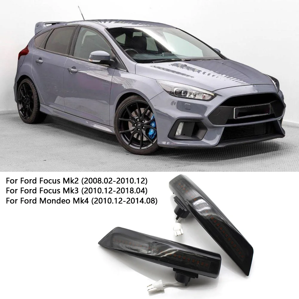 Original For Ford Focus MK2 MK3 MK4 Side Rearview Mirror 12V 3000K LED Signal Sequential Lights 2012-2018 Smoke ABS Plastic
Original For Ford Focus MK2 MK3 MK4 Side Rearview Mirror 12V 3000K LED Signal Sequential Lights 2012-2018 Smoke ABS Plastic