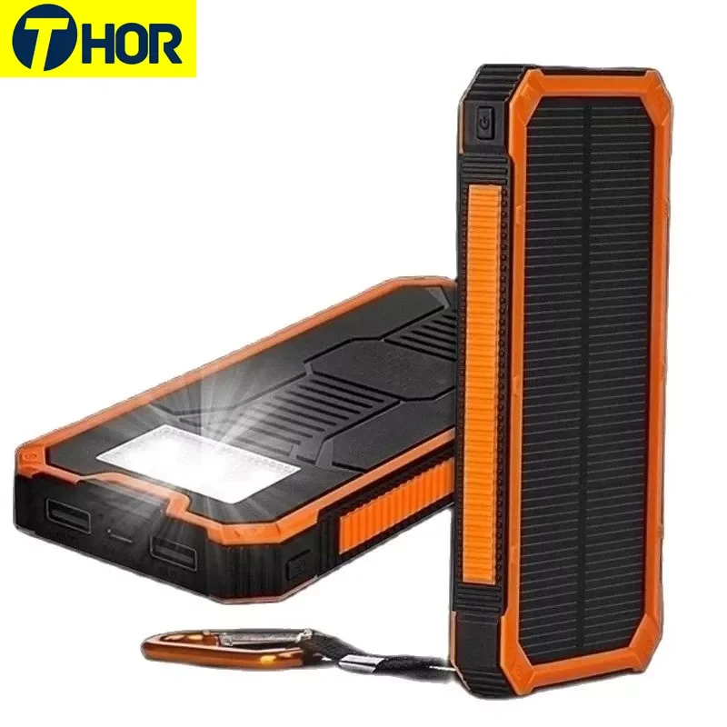 

Huge Capacity Solar Power Bank 80000mAh Dual-USB Waterproof Solar Power Bank Battery Charger For All Phone Iphone