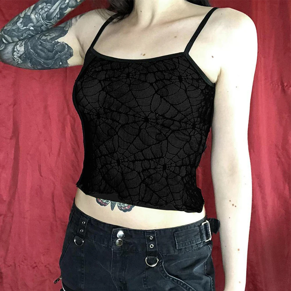 Gothic Spider Pattern Tank Tops Girl Y2k Camisole Halloween Cropped Tops 2023 Streetwear Fashion Lady Sleeveless Vest
Gothic Spider Pattern Tank Tops Girl Y2k Camisole Halloween Cropped Tops 2023 Streetwear Fashion Lady Sleeveless Vest