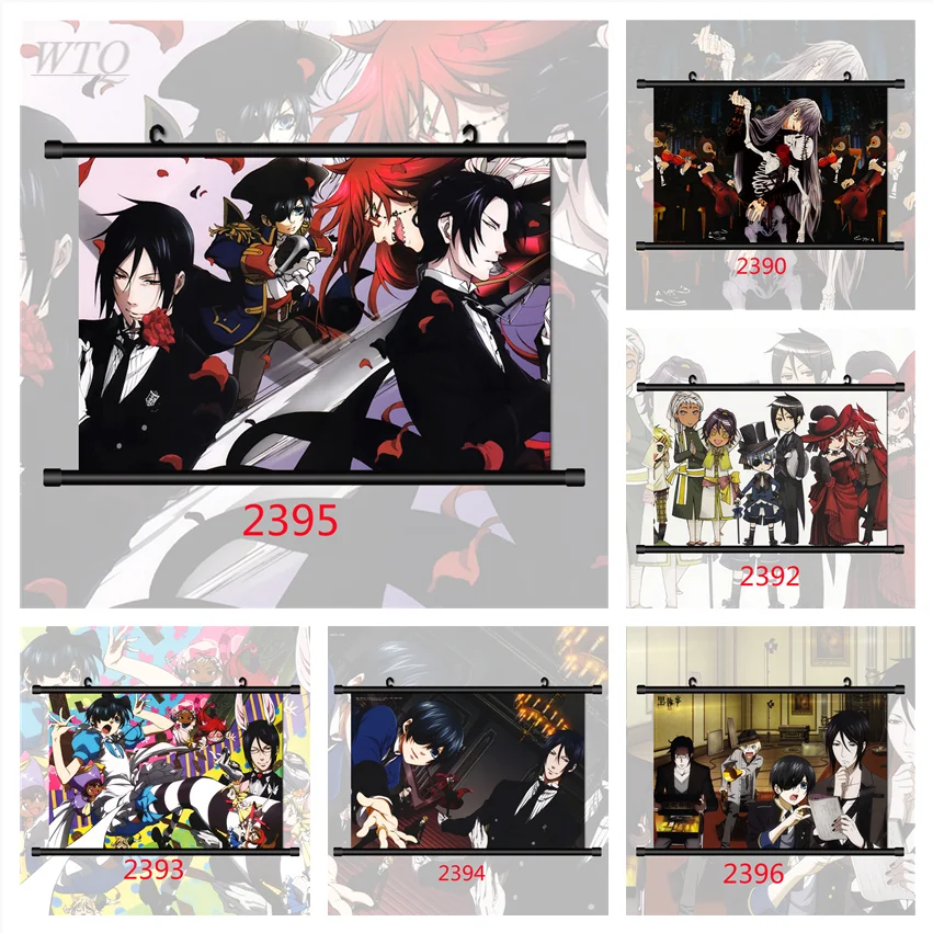 

Anime Posters Black Butler Michaelis Sebastian Ciel Phantomhive Wall Poster Canvas Painting Wall Art Decor Picture Home Decor