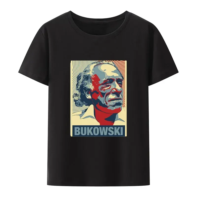 Мужские и женские топы футболки винтажные Смешные новые графические Bukowski с
