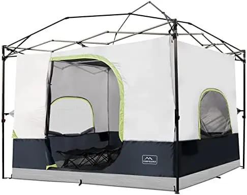 

Кубик для выдвижной палатки, преобразует 10 'x 10' прямой ногой в внутреннюю палатку для кемпинга, с 1 отверстием для собаки Полностью вентилируемая крыша (& Men col