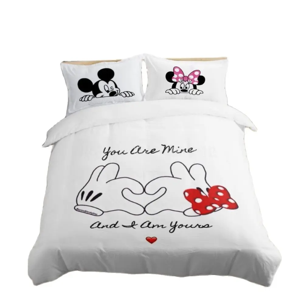 Discount! Disney Love Kiss Mickey Minnie Mouse Baby Bedding Set Duvet Cover Children Gift Twin Single Bedroom Decoration
Discount! Disney Love Kiss Mickey Minnie Mouse Baby Bedding Set Duvet Cover Children Gift Twin Single Bedroom Decoration
