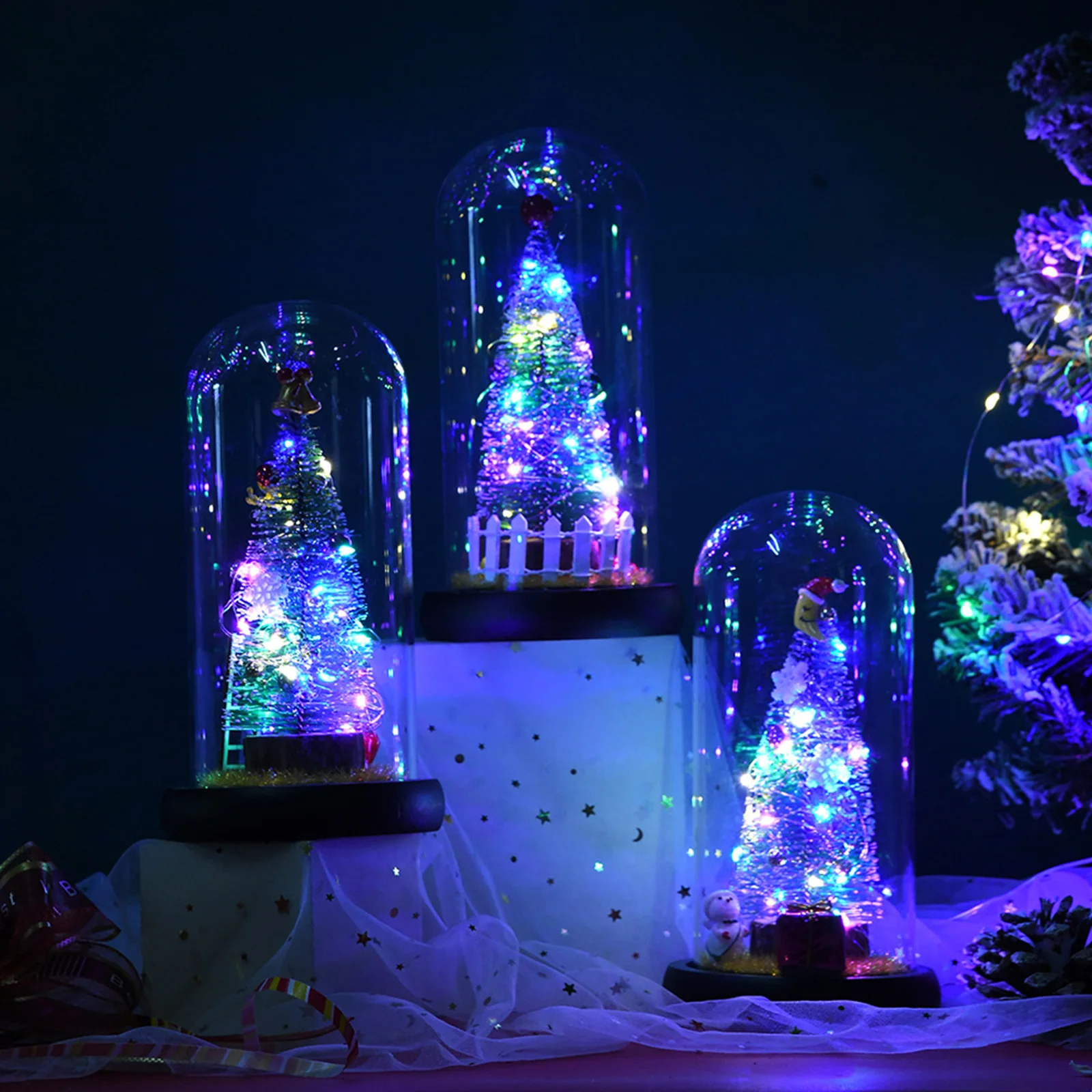 DIY Декор для рождественской елки, прозрачные светодиодные светящиеся Рождественские елки, домашние украшения, настольный миниатюрный свет...
DIY Декор для рождественской елки, прозрачные светодиодные светящиеся Рождественские елки, домашние украшения, настольный миниатюрный свет...