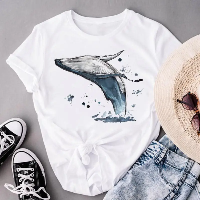 Women Fashion Sea Animal Trend 90s Sweet Lady Clothes Short Sleeve Print Tops Tees Female O-neck Summer Tshirt Graphic T-Shirt
Women Fashion Sea Animal Trend 90s Sweet Lady Clothes Short Sleeve Print Tops Tees Female O-neck Summer Tshirt Graphic T-Shirt