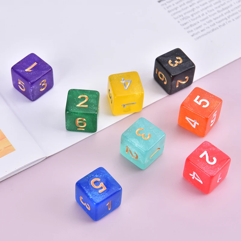 7Pcs/Set Durable Polyhedral Acrylic Dice Star Shine Glitter Polyhedral Dice For Table Games Smooth Board Games 8Colors Available
7Pcs/Set Durable Polyhedral Acrylic Dice Star Shine Glitter Polyhedral Dice For Table Games Smooth Board Games 8Colors Available