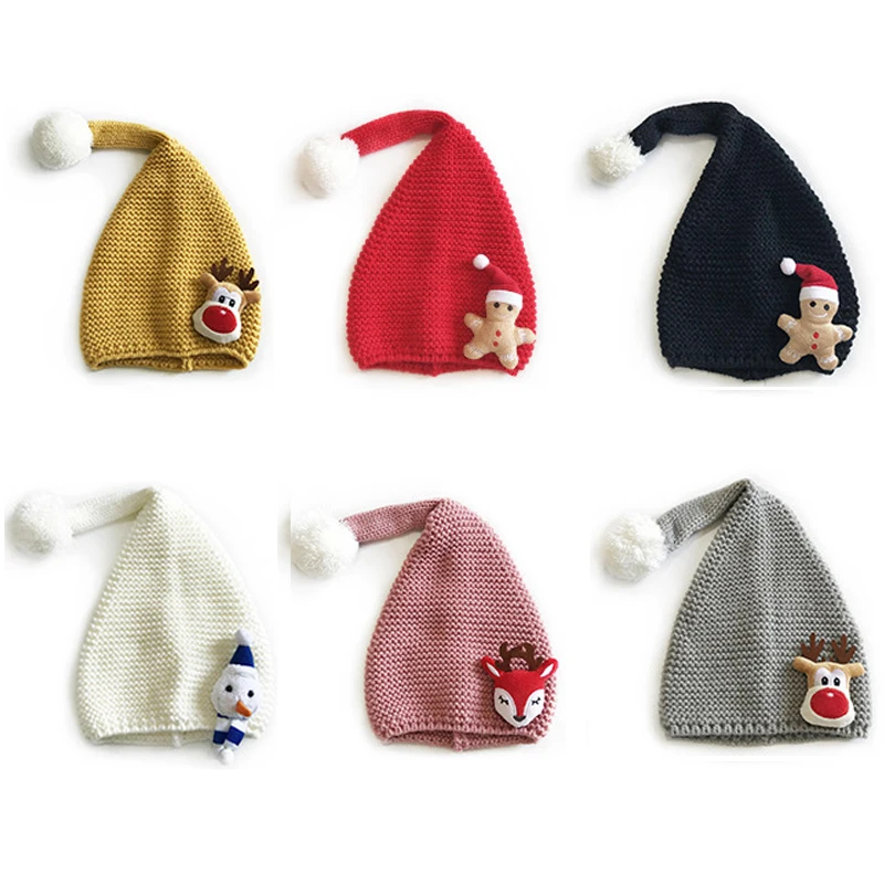 New Kids Solid Color Knitted Hats for Cute Cartoon Pom Beanie Autumn Winter Warm Toddler Infant Hat Babies Christmas Gift
New Kids Solid Color Knitted Hats for Cute Cartoon Pom Beanie Autumn Winter Warm Toddler Infant Hat Babies Christmas Gift
