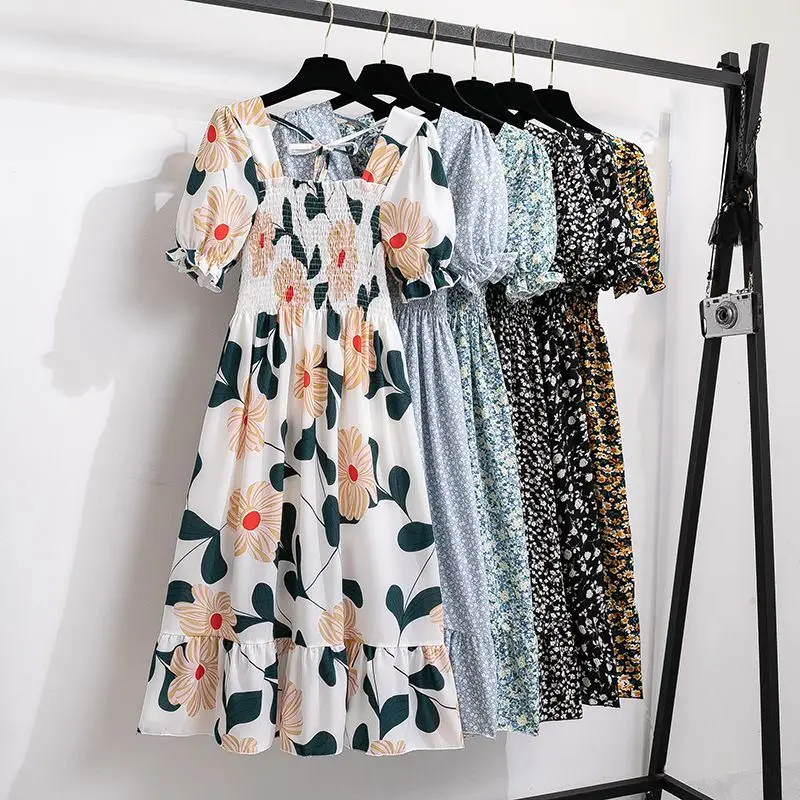 Women Floral Printed Dresses Spring Summer Casual Short Sleeve High Waist A Line Boho Beach Holiday Dress Vestidos
Women Floral Printed Dresses Spring Summer Casual Short Sleeve High Waist A Line Boho Beach Holiday Dress Vestidos