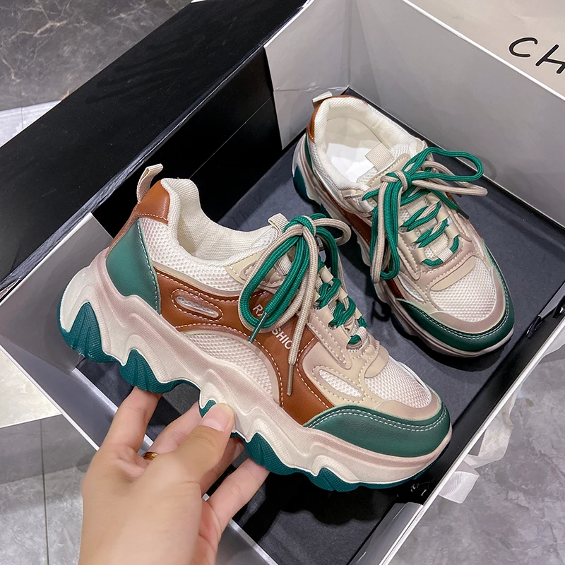 Women's Shoes 2022 Fashion Colorblock Sneakers Mesh Breathable Platform 5cm Ladies Casual Shoes Spring Autumn Sneakers
Women's Shoes 2022 Fashion Colorblock Sneakers Mesh Breathable Platform 5cm Ladies Casual Shoes Spring Autumn Sneakers