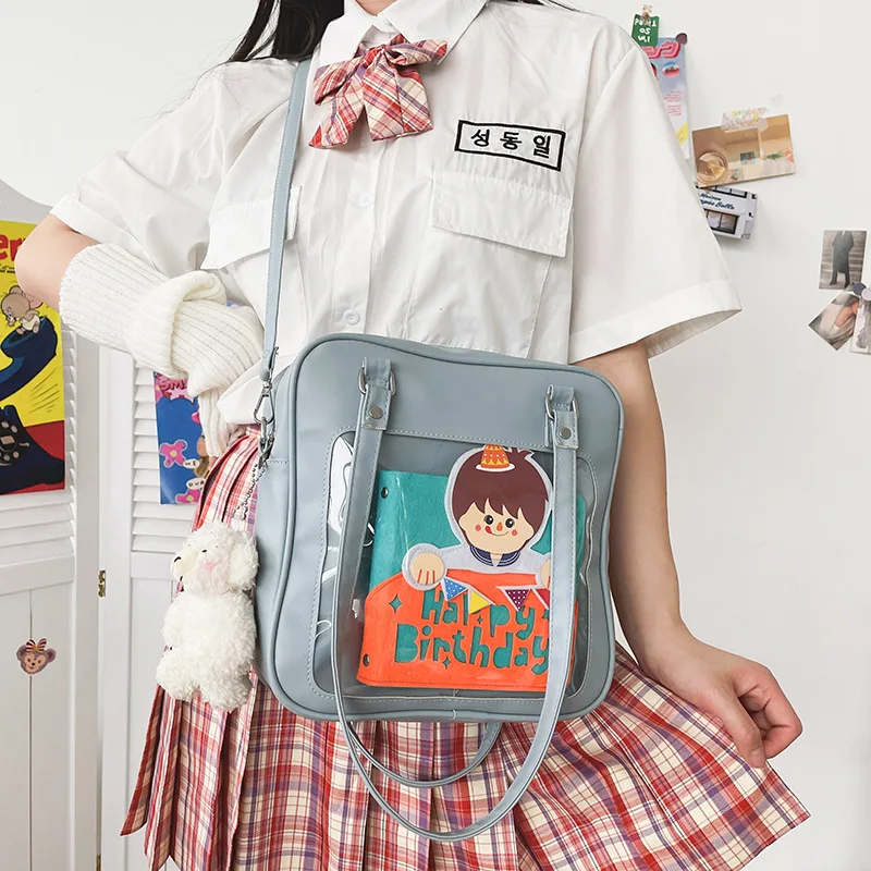 Japanese Girl Fashion Itabag Cute Funny Personality Transparent Pain Bag Korean Casual Student Crossbody Female Bag IB092
Japanese Girl Fashion Itabag Cute Funny Personality Transparent Pain Bag Korean Casual Student Crossbody Female Bag IB092