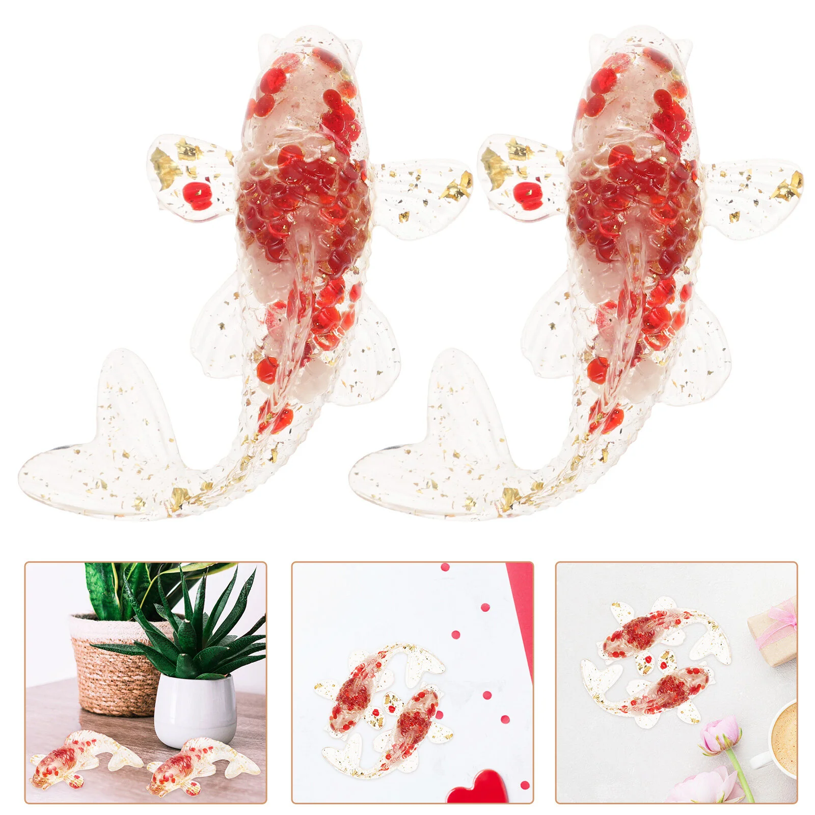 2 Pcs Carp Illustration Japanese Gift Crystal Fish Figurine Table Ornament Small Decoration
2 Pcs Carp Illustration Japanese Gift Crystal Fish Figurine Table Ornament Small Decoration