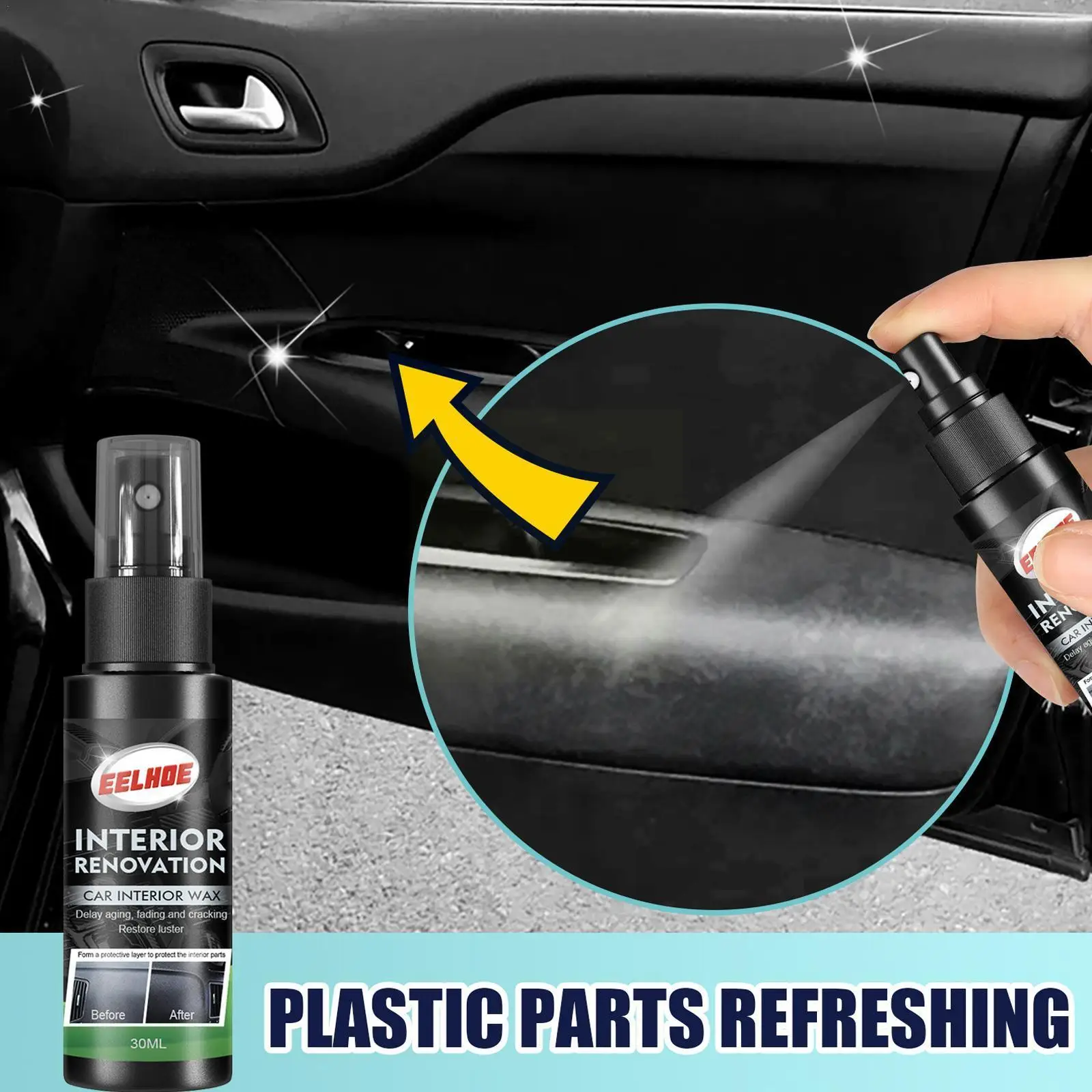 50/30ml Plastic Restore Agent Car Interior Polish Restore Liquid Care Maintenance Refurbishing Cleaner Plastic Auto W3I5
50/30ml Plastic Restore Agent Car Interior Polish Restore Liquid Care Maintenance Refurbishing Cleaner Plastic Auto W3I5
