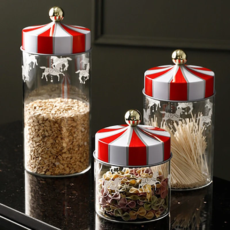 Ins Food Storage Jar Moisture-Proof Sealed Glass Tank Cookie Snack Coffee Beans Storage Tank Creative Carousel Glass Food Bottle
Ins Food Storage Jar Moisture-Proof Sealed Glass Tank Cookie Snack Coffee Beans Storage Tank Creative Carousel Glass Food Bottle