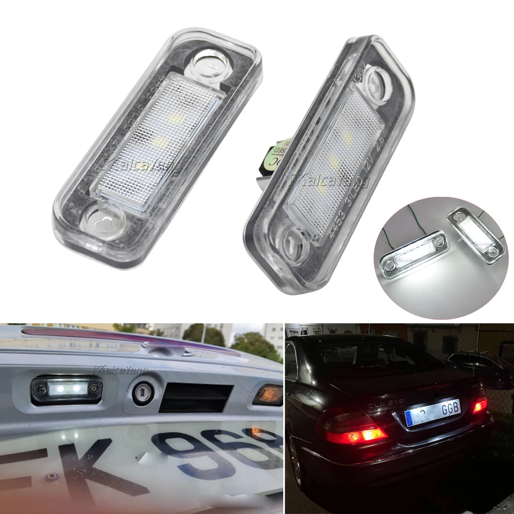 2pcs Car LED License Number Plate Light Lamp Canbus Fit For Mercedes-Benz C/E Class CLS SLK W203 5D W211 W219 R171 Energy Saving
2pcs Car LED License Number Plate Light Lamp Canbus Fit For Mercedes-Benz C/E Class CLS SLK W203 5D W211 W219 R171 Energy Saving