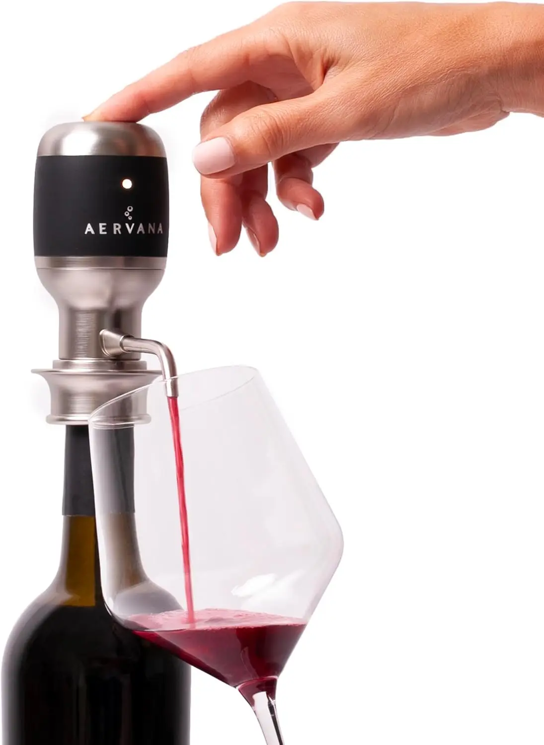 

Wine Aerator and Pourer/Dispenser - Air Decanter - Personal Wine Tap for Red and White Wine 750 ml and 1.5 l (With Stand) Wine d