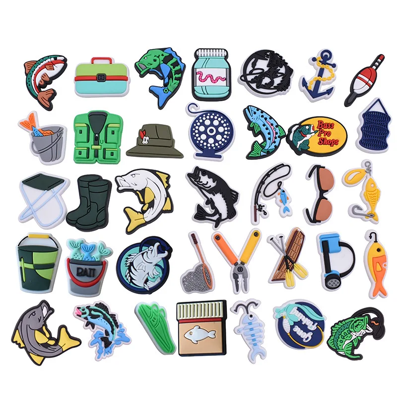 30Pcs Fishing Gear Shoes Charm Croc Sandals Accessories Fishing Outdoors Shoe Accessories Croc Women's Men's Shoe Buckle
30Pcs Fishing Gear Shoes Charm Croc Sandals Accessories Fishing Outdoors Shoe Accessories Croc Women's Men's Shoe Buckle
