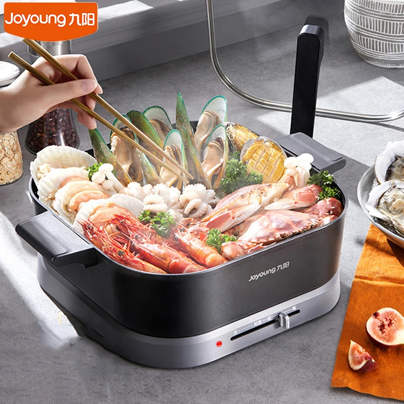 

Joyoung G110 G115 Electric Cooker 6L Multifunction Cooking Pot Non-Stick Frying Skillet For Barbecue 4-6 People Hot Pot 2000W