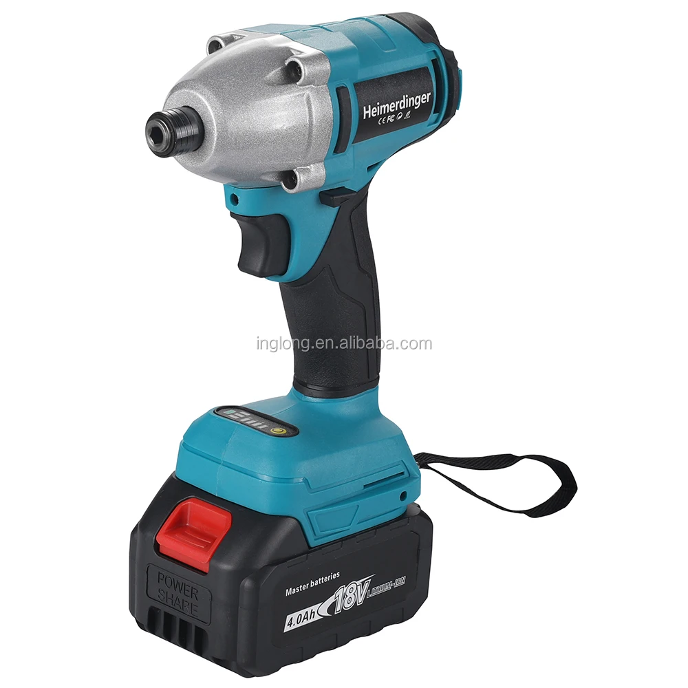 Electric cordless impact drill driver brushless impact driver drill with two 18 Volts. 4.0 Ah Lithium Battery
Electric cordless impact drill driver brushless impact driver drill with two 18 Volts. 4.0 Ah Lithium Battery