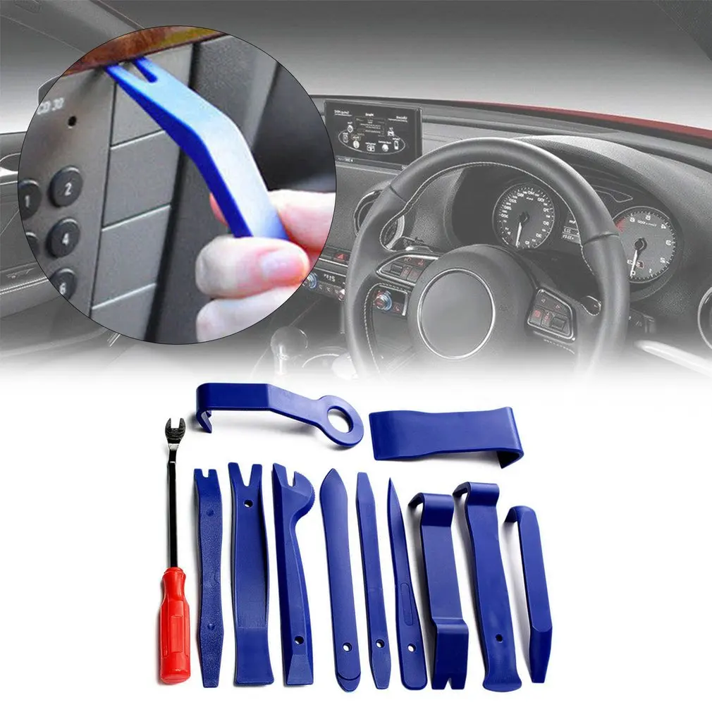 12pcs Car Audio Removal Tools Set Automobile Nail Puller Clip Audio Removal Installer Trim Removal Kit For Car Trim Panel Door
12pcs Car Audio Removal Tools Set Automobile Nail Puller Clip Audio Removal Installer Trim Removal Kit For Car Trim Panel Door