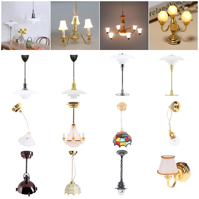 1:6 1:12 Dollhouse Mini Battery-operated Powered Table Lamp Doll House Decor Lighting Desk Light Chandelier Furniture Toys
1:6 1:12 Dollhouse Mini Battery-operated Powered Table Lamp Doll House Decor Lighting Desk Light Chandelier Furniture Toys
