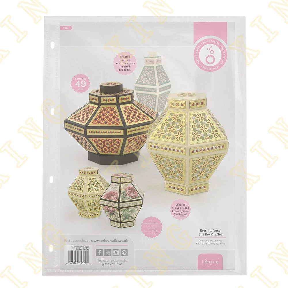 Eternity Vase Gift Box Metal Craft Cutting Dies Diy Scrapbook Paper Diary Decoration Card Handmade Embossing New Product Arrival
Eternity Vase Gift Box Metal Craft Cutting Dies Diy Scrapbook Paper Diary Decoration Card Handmade Embossing New Product Arrival