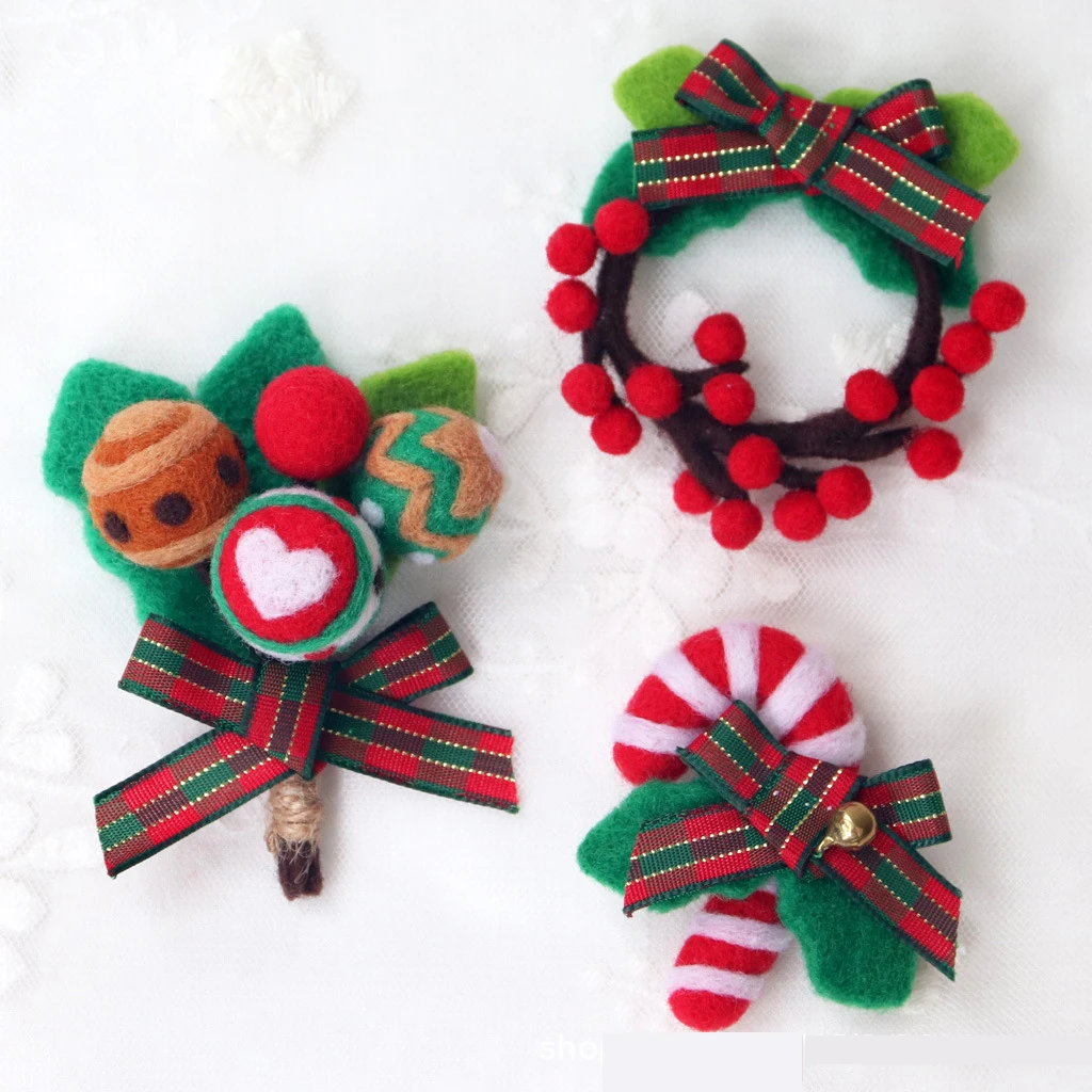 Christmas Decorations Garland Brooch Handmade DIY Creative Gift Material Package Lollipop Wool Felt Poke Poke Christmas Gift
Christmas Decorations Garland Brooch Handmade DIY Creative Gift Material Package Lollipop Wool Felt Poke Poke Christmas Gift