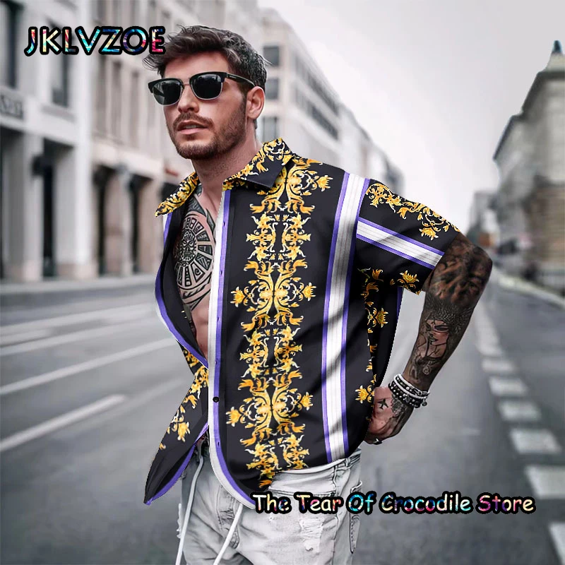 Summer Luxury Men Shirt Fashion Brand Short Sleeve Casual Printing Design Turn-down Buttoned Top Quality Mens Clothing Tees
Summer Luxury Men Shirt Fashion Brand Short Sleeve Casual Printing Design Turn-down Buttoned Top Quality Mens Clothing Tees