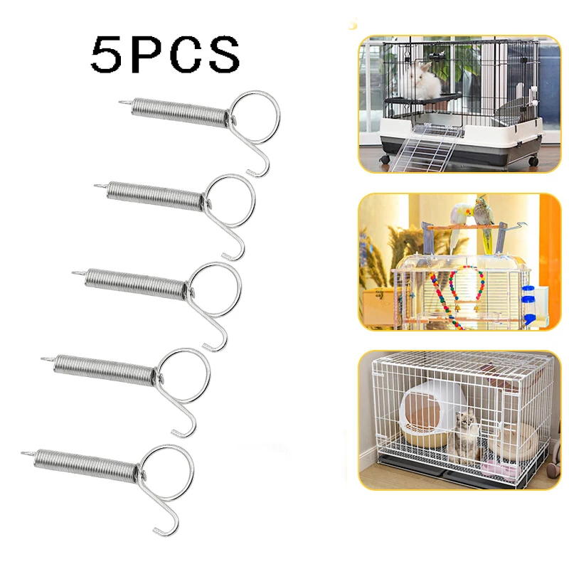 5Pcs 4.5/7.5/8.5Cm Farm Cage Door Spring Hook Metal Spring Hooks Sturdy Tension Fixing Spring for Wire Rabbit/bird/hamster Cages
5Pcs 4.5/7.5/8.5Cm Farm Cage Door Spring Hook Metal Spring Hooks Sturdy Tension Fixing Spring for Wire Rabbit/bird/hamster Cages
