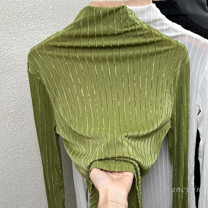 Women's Turtleneck Bottoming Shirt for Spring Autumn 2022 Women Sexy Chic Sweet Mesh Top Ladies Inner Wear
Women's Turtleneck Bottoming Shirt for Spring Autumn 2022 Women Sexy Chic Sweet Mesh Top Ladies Inner Wear