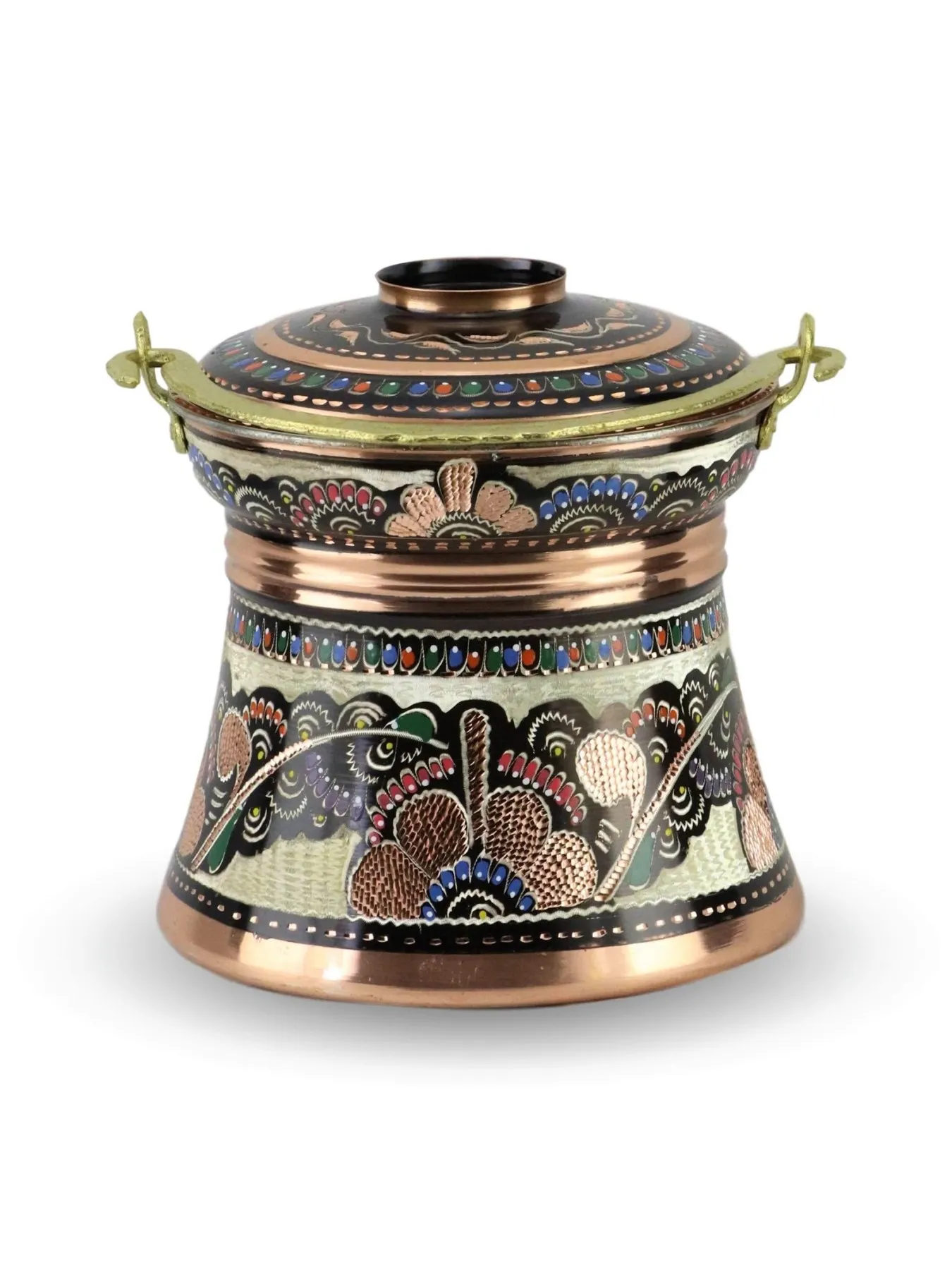 Morya Yogurt Copper Bucket with Lid Handmade Multi Purpose Pot for Stocking Container Utensils Kitchen Accessories 3L
Morya Yogurt Copper Bucket with Lid Handmade Multi Purpose Pot for Stocking Container Utensils Kitchen Accessories 3L
