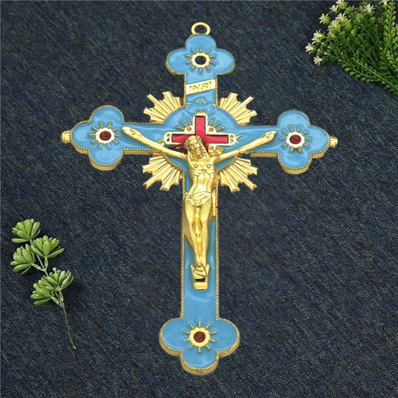 Gold Catholic INRI Budded Wall Crosses Christian Latin Cross Fleuree Prayer Church Hangings Decor Portable Crucifix
Gold Catholic INRI Budded Wall Crosses Christian Latin Cross Fleuree Prayer Church Hangings Decor Portable Crucifix