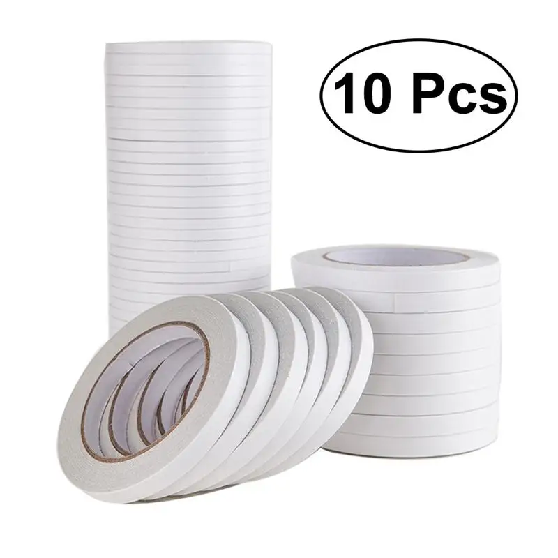 10Pcs Double-Sided Adhesive Tape for Arts Crafts Photography Scrapbooking Gift Wrapping Office School Stationery Supplies
10Pcs Double-Sided Adhesive Tape for Arts Crafts Photography Scrapbooking Gift Wrapping Office School Stationery Supplies