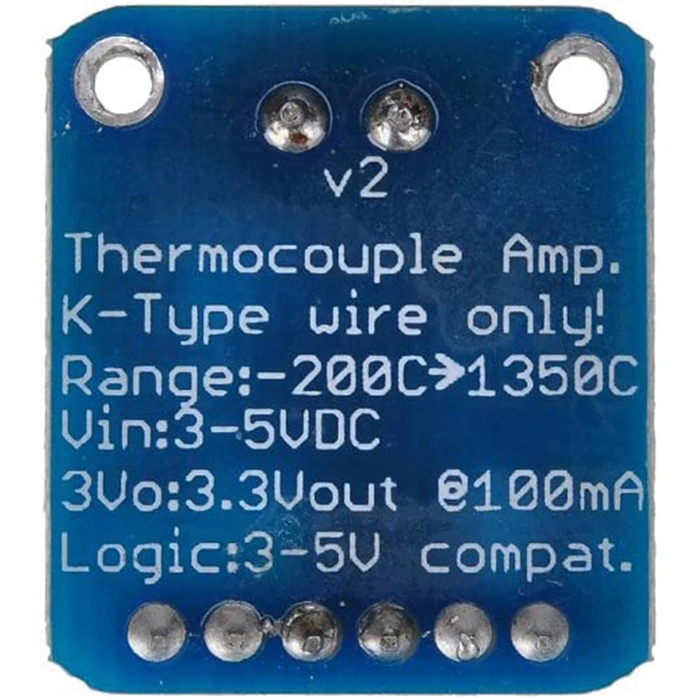 3-5V MAX31855 Module K Type Thermocouple Temp Sensor Thermocouple Breakout Board Temperature Measurement Module
3-5V MAX31855 Module K Type Thermocouple Temp Sensor Thermocouple Breakout Board Temperature Measurement Module