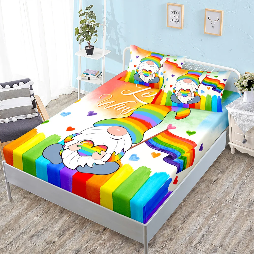Rainbow Dwarfs Fitted Bed Sheet With Pillowcase Girls Queen Size Sheet Mattress Bed Cover Microfiber Bed Sheets Fitted Single
Rainbow Dwarfs Fitted Bed Sheet With Pillowcase Girls Queen Size Sheet Mattress Bed Cover Microfiber Bed Sheets Fitted Single