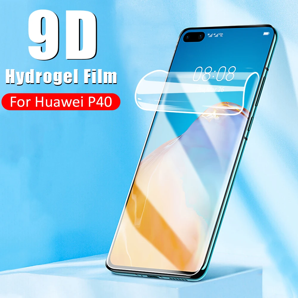 

Защита экрана для Huawei P40 P20 P10 P9 P8 Lite Pro E 2017 2019 Гидрогелевая пленка для Huawei P smart Z 2020 2021 P30 пленка