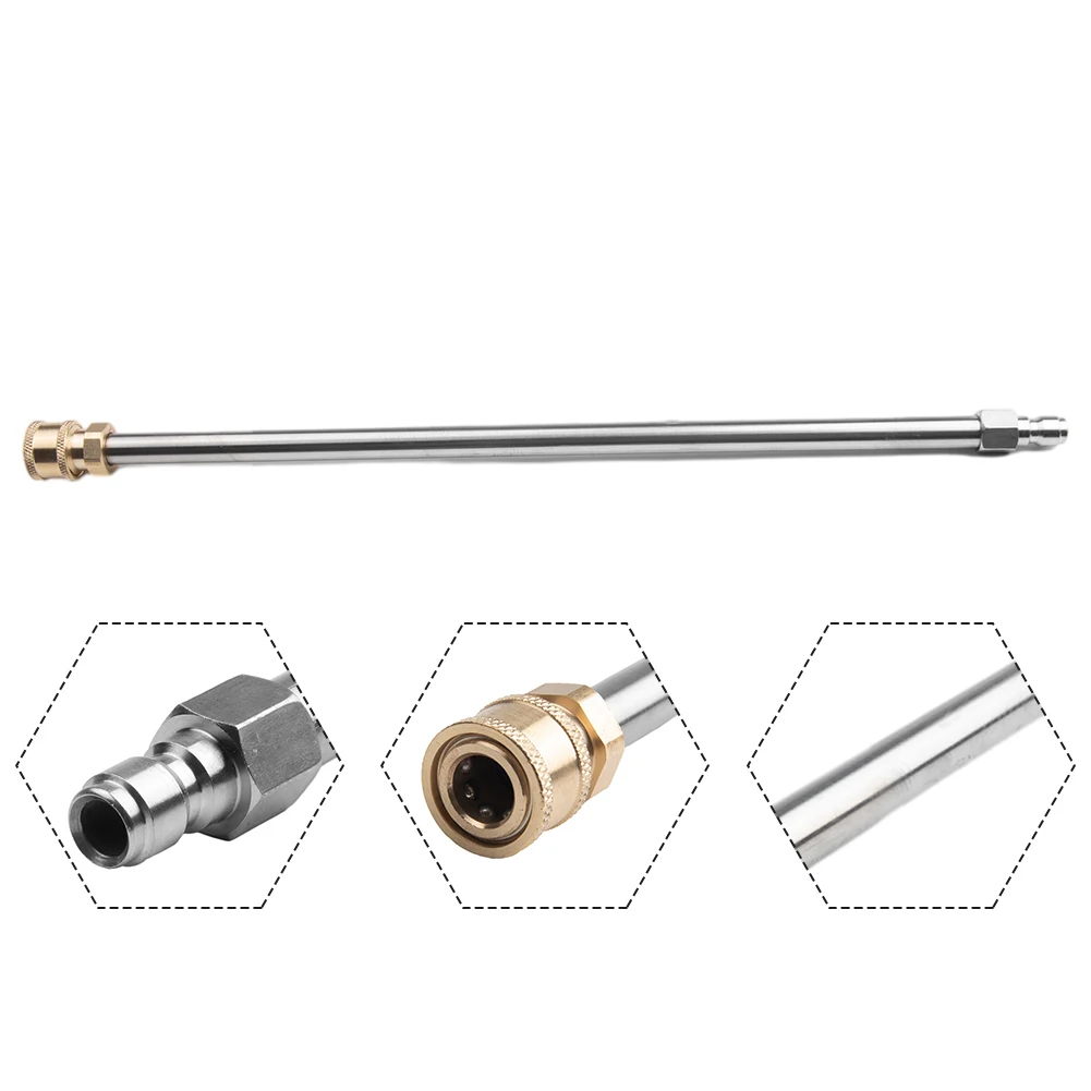 16inch/40cm Extension Wand Lance For High-Pressure Washer 1/4inch Quick-Connect Up To 4,000 PSI Working Pressure Sprayer Wand
16inch/40cm Extension Wand Lance For High-Pressure Washer 1/4inch Quick-Connect Up To 4,000 PSI Working Pressure Sprayer Wand